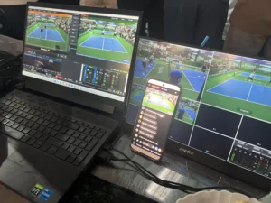 đội ngũ promedia quay livestream giải pickleball